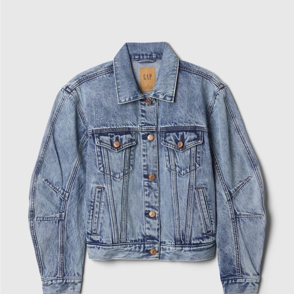 Barrel-Sleeve Icon Denim Jacket - Picture 4 of 13